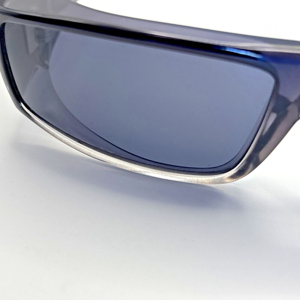 Vintage SPY Optic Wrap Sunglasses Made in Italy Black Frame Grey Lens - Picture 12 of 14